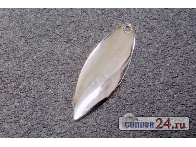 Лепесток из латуни для блесны CR Long 4917, цвет никель